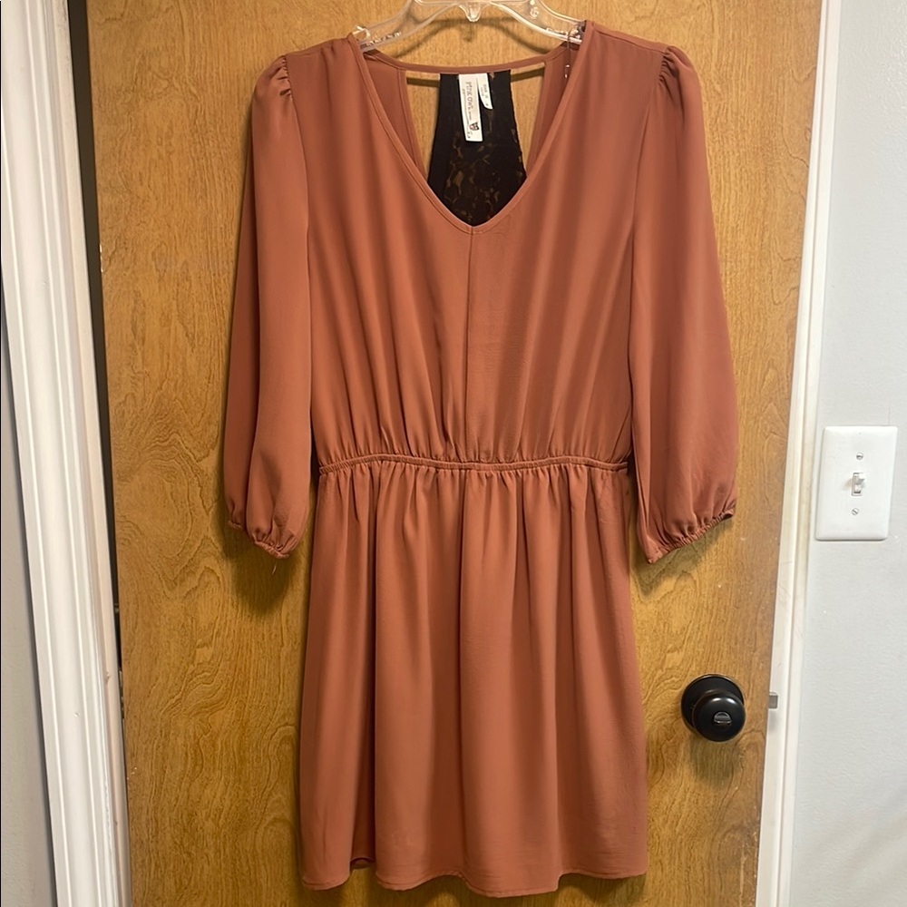 Elegant Rust Dress